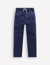 Slim Pull On Trousers - College Navy Twill