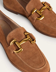 Iris Snaffle Loafers - Ginger Snap Suede