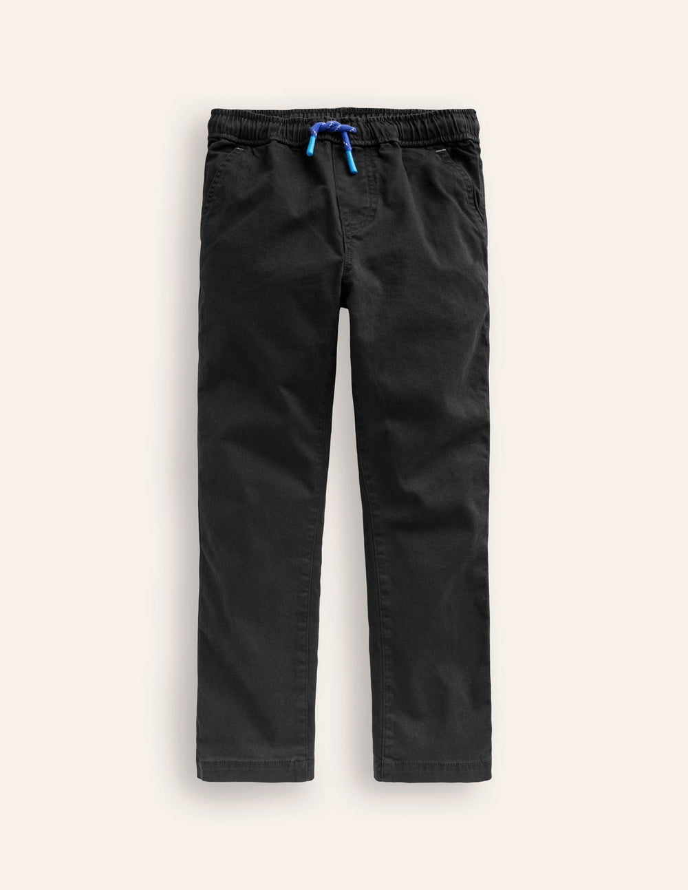 Slim Pull On Trousers - Black