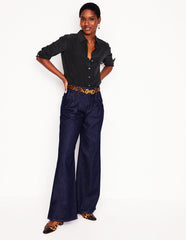 Sienna Silk Shirt - Black