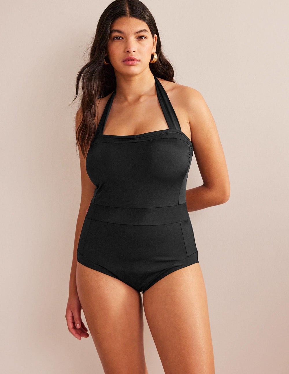 Santorini Halterneck Swimsuit - Black