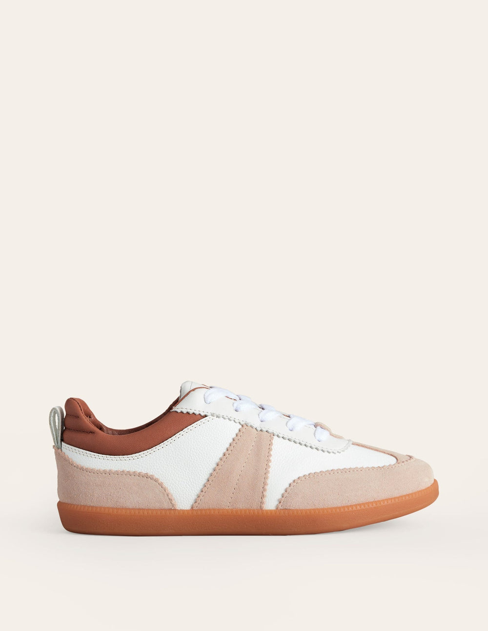 Erin Retro Tennis Trainers - White Mix