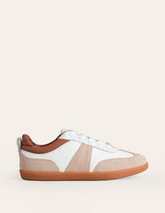 Erin Retro Tennis Trainers - White Mix