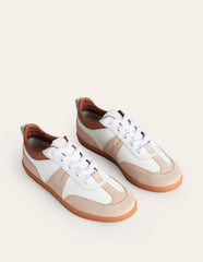 Erin Retro Tennis Trainers - White Mix