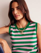 Chunky T - bar Chain Necklace - Gold