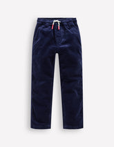 Slim Pull On Trousers - College Navy Cord