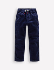 Slim Pull On Trousers - College Navy Cord