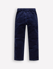 Slim Pull On Trousers - College Navy Cord