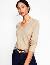 Eva Cashmere V - Neck Sweater - Eva Cashmere V - Neck Jumper