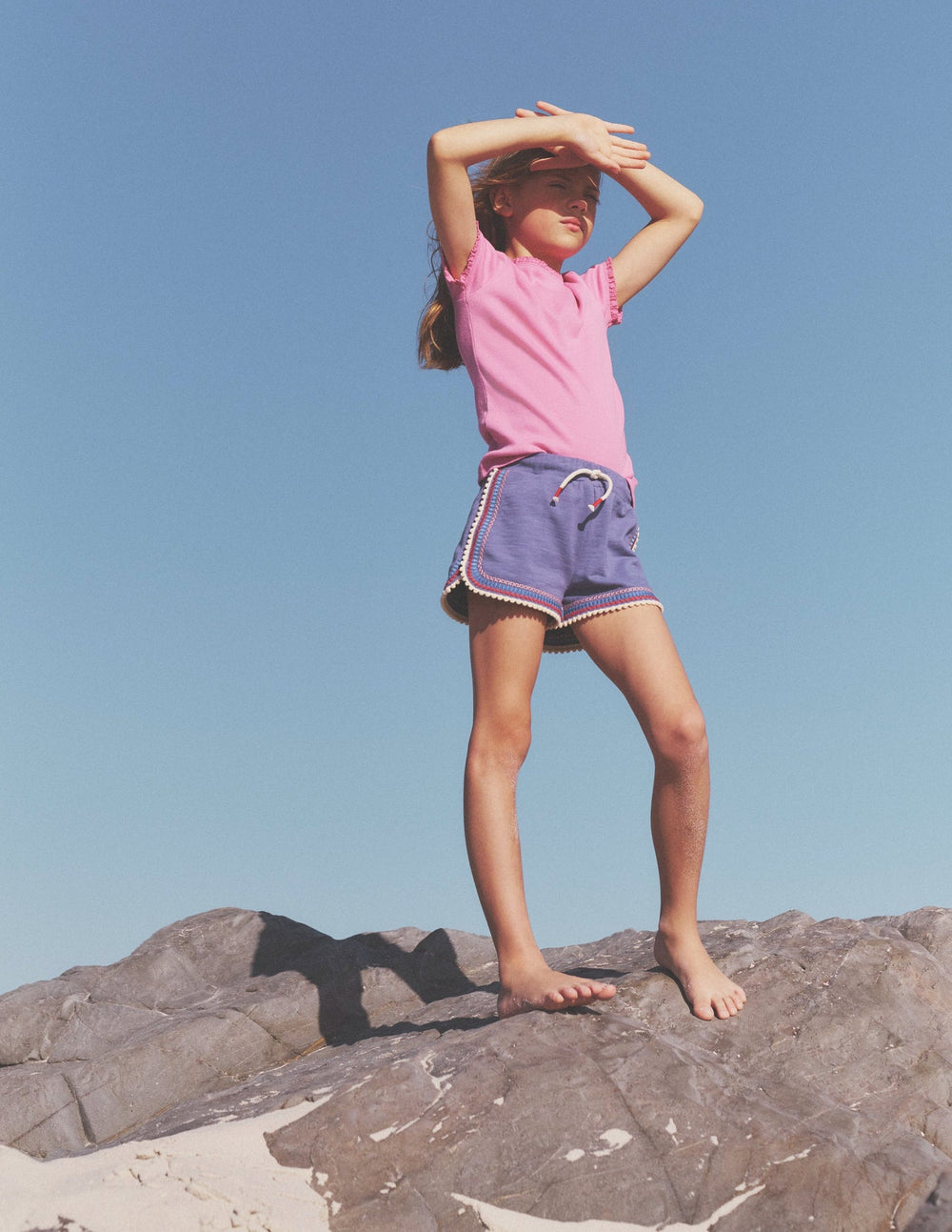Ribbed Short Sleeve T-shirt - Strawberry Ice