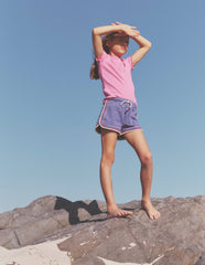 Ribbed Short Sleeve T-shirt - Strawberry Ice