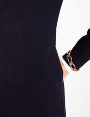 Cornelia Ottoman Dress - Black