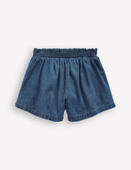 Pull - On Shorts - Mid Vintage Blue