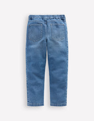 Warrior Knee Jeans - Mid Blue Wash