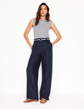 Westbourne Linen Pants - Navy