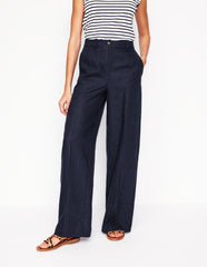 Westbourne Linen Pants - Navy