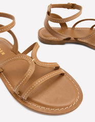 Casual Flat Sandal - Tan