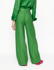 Westbourne Linen Pants - Paradise Green