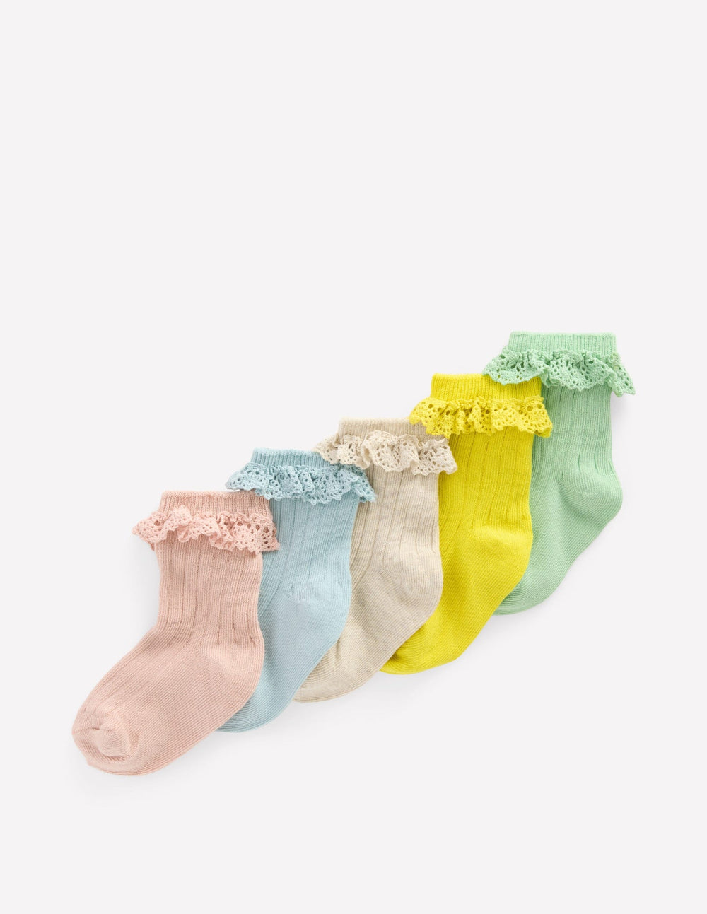 5 - Pack Baby Frilly Socks - Multi