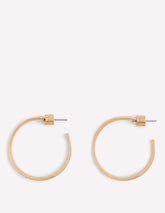 Small Hammered Hoop Earrings - Gold