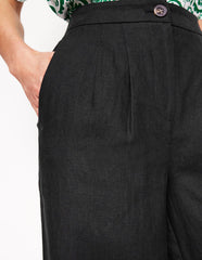 Dulwich Linen Pants - Black