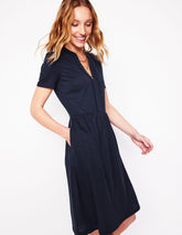 Naomi Short Sleeve Dress - Navy