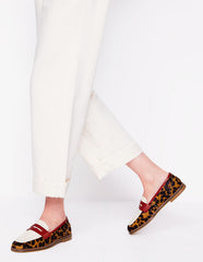 Nya Penny Loafers - Leopard Colourblock