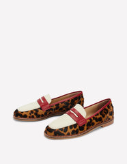 Nya Penny Loafers - Leopard Colourblock