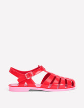 Jelly Shoe - Post Box Red/ Soft Pink