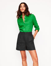 Dulwich Linen Shorts - Black