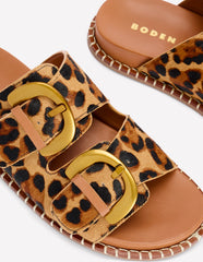 Alberta Footbed Sandals - Leopard