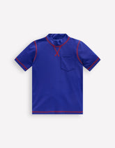 Short Sleeve Rash Vest - Bright Blue