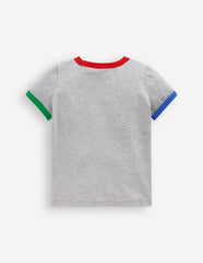 Ringer T-shirt - Grey Marl