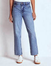 High Rise Rigid Straight Jeans - Light Vintage
