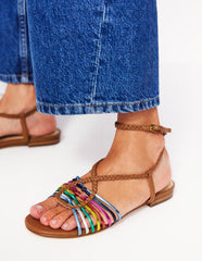 Multi Strap Flat Sandal - Multi