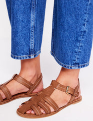 Fisherman Flat Sandals - Tan