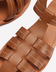 Fisherman Flat Sandals - Tan