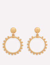 Circle Ring Earrings - Gold