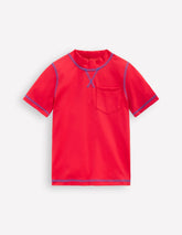 Short Sleeve Rash Vest - Poppy Red