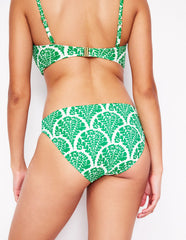 Classic Bikini Bottoms - Rich Emerald, Blossomy