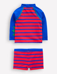 Fun Rash Vest Set - Gallery Blue/Poppy Red Croc