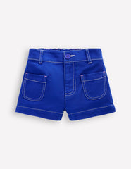 Patch Pocket Shorts - Bright Blue