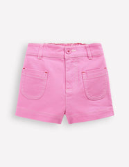 Patch Pocket Shorts - Vintage Mauve