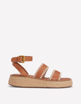 Chunky Flatform Sandals - Tan