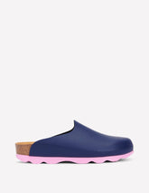 Lyla Colour Block Clogs - Navy/Soft Pink