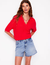 Cut Off Denim Shorts - Light Vintage