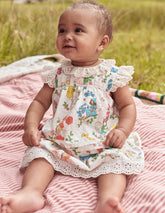 Broderie Ruffle Dress - Coconut Milk Fairies