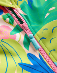 Short - sleeved Swimsuit - Multi Tropical Fruit
