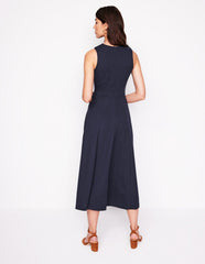 Cross Front Ponte Dress - Navy