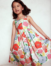 Remy Button Through Dress - Multi Summer Garden